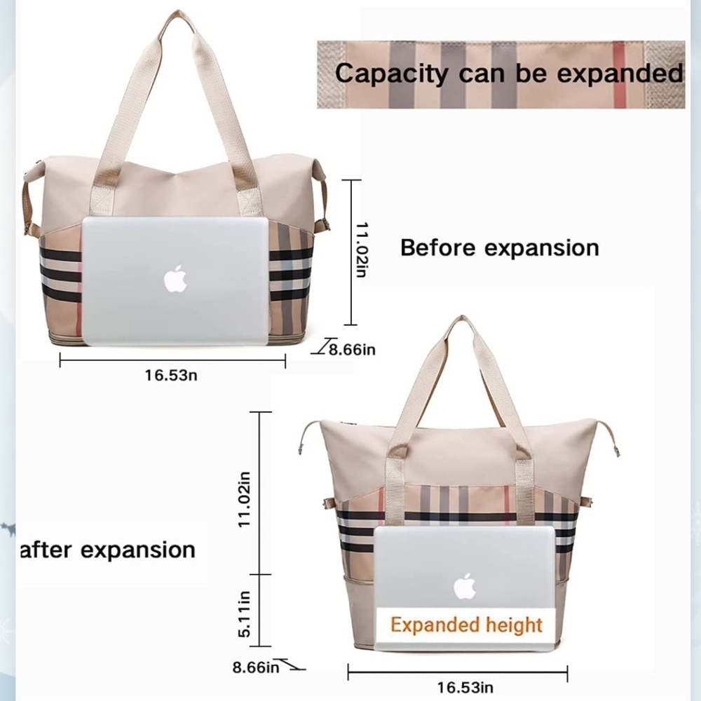 Large Capacity Expandable Utility Tote / Duffel Bag - Picture 3 of 7